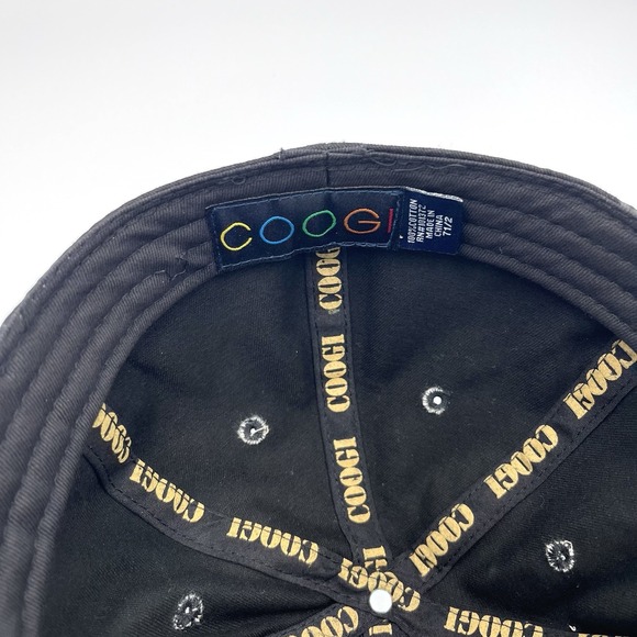 NEW COOGI Gold Spellout Logo Black Eagle Baseball Cap Size 7‎ 1/2 Men's Hat - Picture 7 of 7